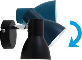 Spot de perete Briloner 10698889 1xE14/25W/230V negru