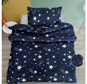 Lenjerie de pat creponata NIGHT SKY BLEND albastru Dimensiune lenjerie de pat: 70 x 90 cm | 140 x 200 cm