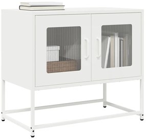 vidaXL Dulap TV, alb, 68x39x60,5 cm, oțel laminat la rece