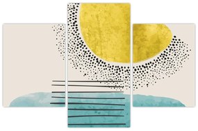 Tablou - pictură abstractă de plajă N⁰2 (90x60 cm)