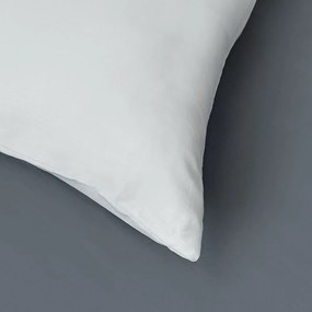 Lenjerie de pat din satin, Luxury Collection2 pers., alb/gri, 200 x 200 cm, 2 buc. 70 x 90 cm