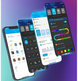 Bandă LED flexibilă Govee Neon SMART 2m RGBIC Wi-Fi IP67