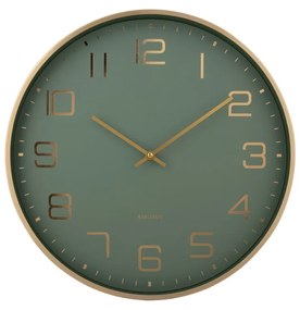 Karlsson 5973GR ceas de perete design, verdedeschis, diametru 40 cm