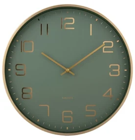 Karlsson 5973GR ceas de perete design, verdedeschis, diametru 40 cm