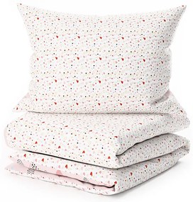 Lenjerie de pat din crepon pentru patut Renforce LOVITA roz Dimensiune lenjerie de pat: 45 x 65 cm | 90 x 140 cm