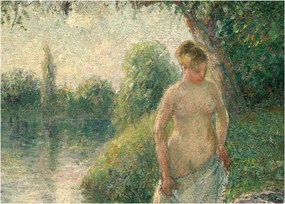 Tablou - Camille Pissarro, The Bather, reproducere (70x50 cm)