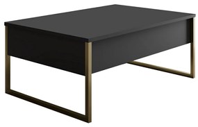 Măsuță de conferință Luxe Anthracite and Gold