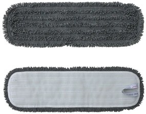 Mop cu velcro Standard, 47 cm - microfibră, gri