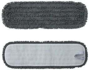 Mop cu velcro Standard, 47 cm - microfibră, gri