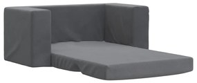Canapea pentru copii cu 2 locuri, antracit, plus moale Antracit, Canapea extensibila