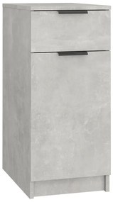 Dulap de birou, gri beton, 33,5x50x75 cm, lemn prelucrat Gri beton, 1, Gri beton