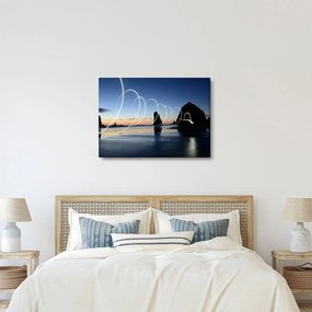 Tabloul - plaja în apus de soare (70x50 cm)