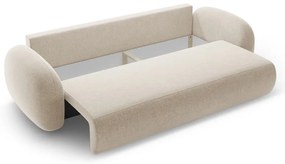 Canapea bej extensibilă/cu spațiu de depozitare cu tapițerie din chenille 262 cm Tonale – Cosmopolitan Design