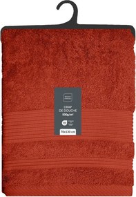 Prosop cărămiziu din bumbac din frotir 70x130 cm Tendresse – douceur d'intérieur