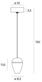 Pendul, Lustra suspendata LED design modern COMETSHINE