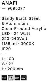 Lustra cu 3 pendule LED design modern ANAFI