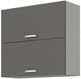 Dulap superior de bucătărie Gonir 80 GU 72 2F (gri + gri). 1032711