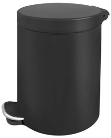 Cos de gunoi cu pedala, volum 5 litri, inox negru, AWD02031788
