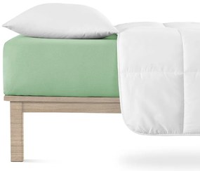 Cearceaf verde din jerseu cu elastic 160x200 cm Boxspring – Andrea Simone