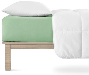 Cearceaf verde din jerseu cu elastic 90x200 cm Boxspring – Andrea Simone