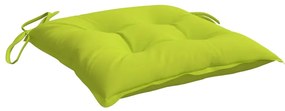 Perne de scaun, 2 buc., verde aprins, 40x40x7 cm, textil 2, verde aprins, 40 x 40 x 7 cm