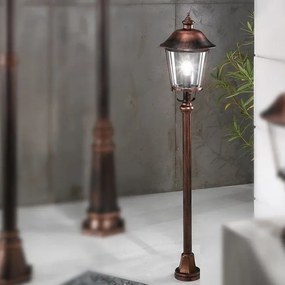 Stalp exterior stil clasic IP44 H120cm Kenzo AL 11K/360.44 schw.-kupfer OR