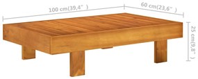 Set mobilier gradina perne gri inchis, 6 piese, lemn acacia Morke gra, 4x mijloc + colt + masa, 1