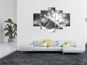 Tablou - Detailu cu fluture care polenizează floare (150x105 cm)