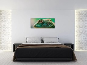 Tablou detailat cu o șopârlă (120x50 cm)