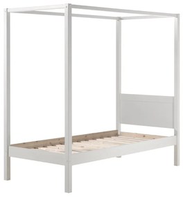 PINO PAT CU BALDACHIN 90 X 200 CM ALB