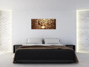 Tablou - Femeia în încăperea de aur (120x50 cm)