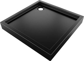Mexen Flow+ cadă de duș pătrată 70 x 70 cm, negru mat - 46S707070H