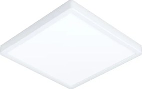 Eglo 901379 - Plafonieră LED RGBW FUEVA-Z, dimabilă, cu sticlă fumurie, LED 13,5 W, 230 V, 29,5 cm, IP44, alb