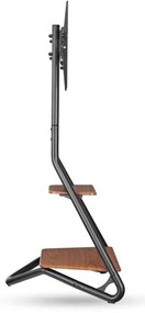Suport de podea pentru televizor Nedis TVSM6200BK 37-75" negru/maro