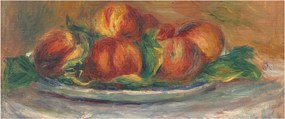 Tablou - Auguste Renoir, Peaches on a  Plate, reproducere (120x50 cm)