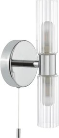 Där Lighting BOL0950 - Aplică de perete pentru baie BOLTON 2xG9/5W/230V IP44 crom