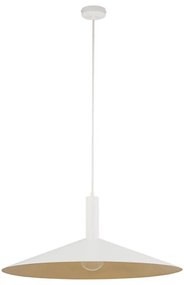 Lustră pe cablu CAPRI 1xE27/15W/230V d. 70 cm alb/auriu