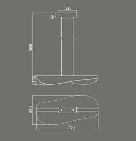 Lustra suspendata LED dimabil design deosebit Bianca