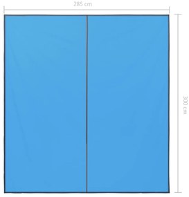 Prelata de exterior, albastru, 3 x 2,85 m Albastru, 3 x 2.85 m