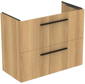 Dulap baza lavoar, 80x38x63 cm, 2 sertare, stejar Stejar natural