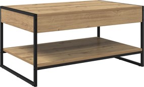 vidaXL Masă de cafea Stejar artizanal 80 x 50 x 40 cm Lemn compozit