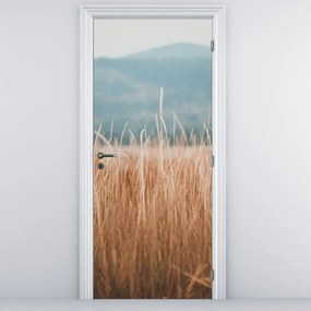 Fototapet pentru ușă - Detaliu al vegetației de luncă (95x205cm)