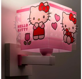 Dalber 73269 - Lampă de perete pentru copii HELLO KITTY 1xE27/15W/230V, roz