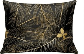 Fața de pernă din microfibra VISATA 70x90 cm, neagra