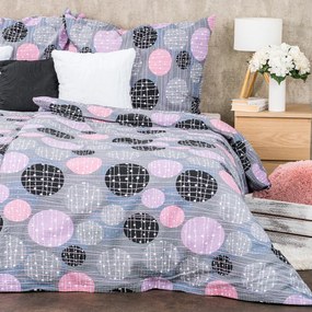 Lenjerie de pat din crep 4Home Pink illusion, 140 x 200 cm, 70 x 90 cm