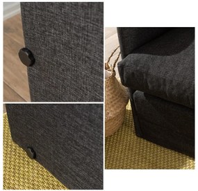Canapea extensibilă Sagoretti XL (gri închis). 1107023