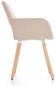 Scaun de bucaterie Leroy, bej/fag