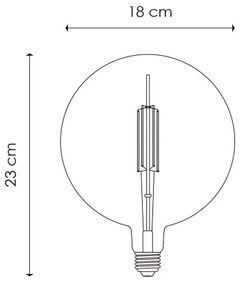 Bec LED dimabil VINTAGE EDISON G180 E27/4W/230V 2700K