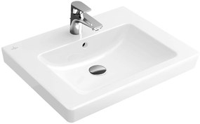 Villeroy &amp; Boch Subway 2.0 lavoar 65x47 cm dreptunghiular clasică-mobilier alb 7113KGR1