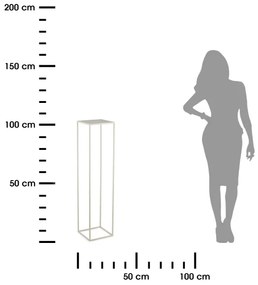 Suport de flori 100x24 cm crem